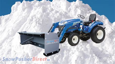 skid steer tractor snow plow|best skid steer snow pusher.